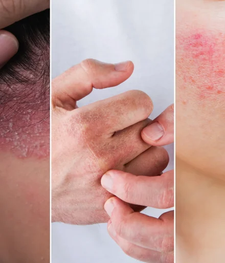 Eczéma, Psoriasis et Rosacée